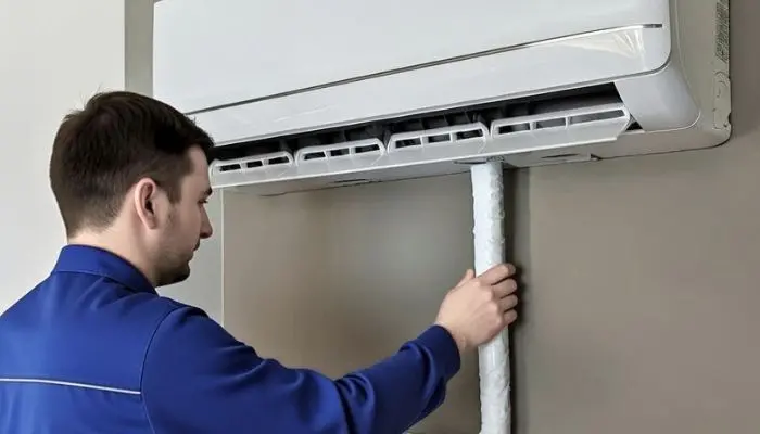 checking_the drain_hose